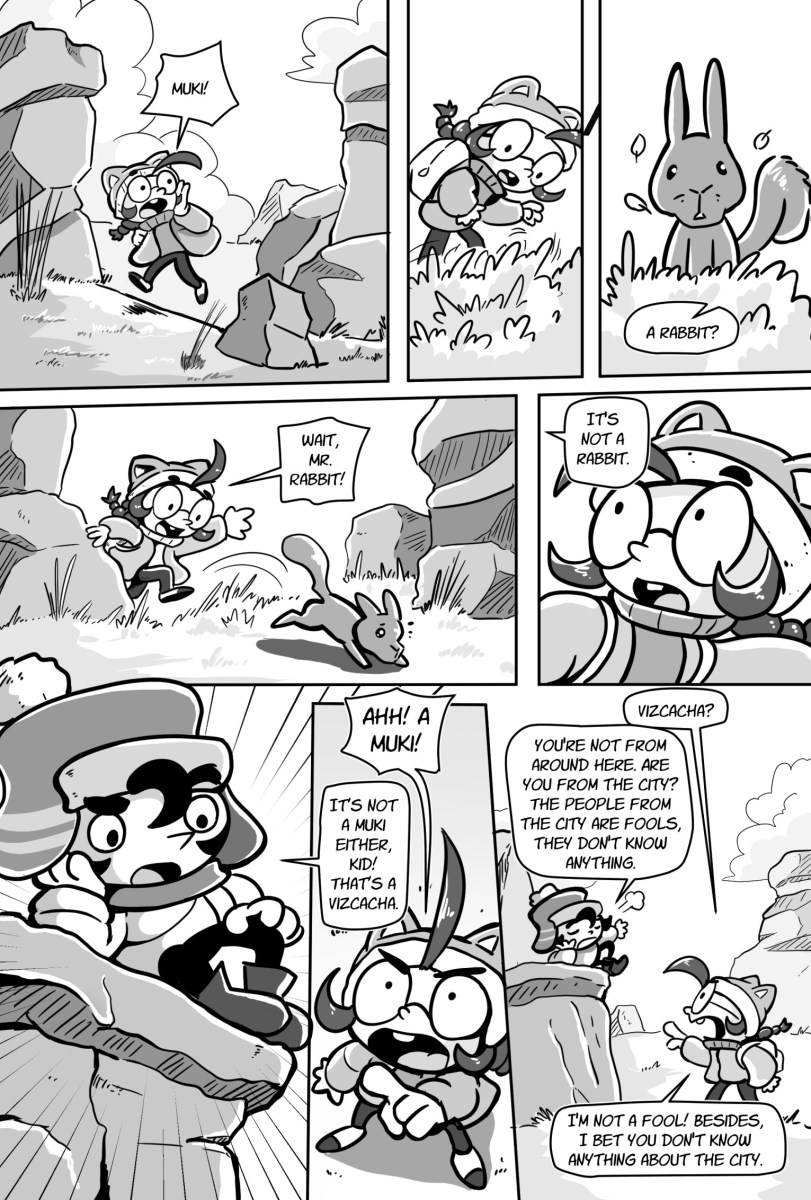 Page one of The Muki's Deal created by Rick Lazo from The Lizard Prince & Others South American Stories. Image: Iron Circus Comics.