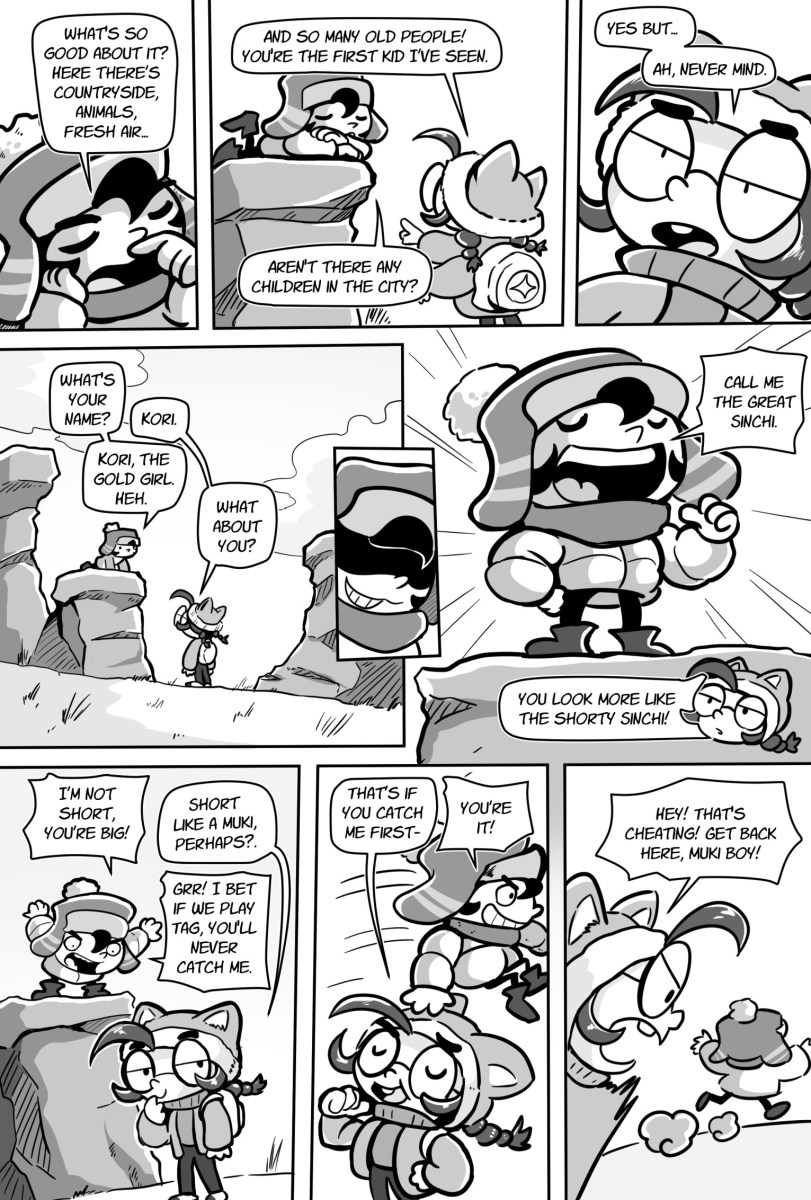 Page one of The Muki's Deal created by Rick Lazo from The Lizard Prince & Others South American Stories. Image: Iron Circus Comics.