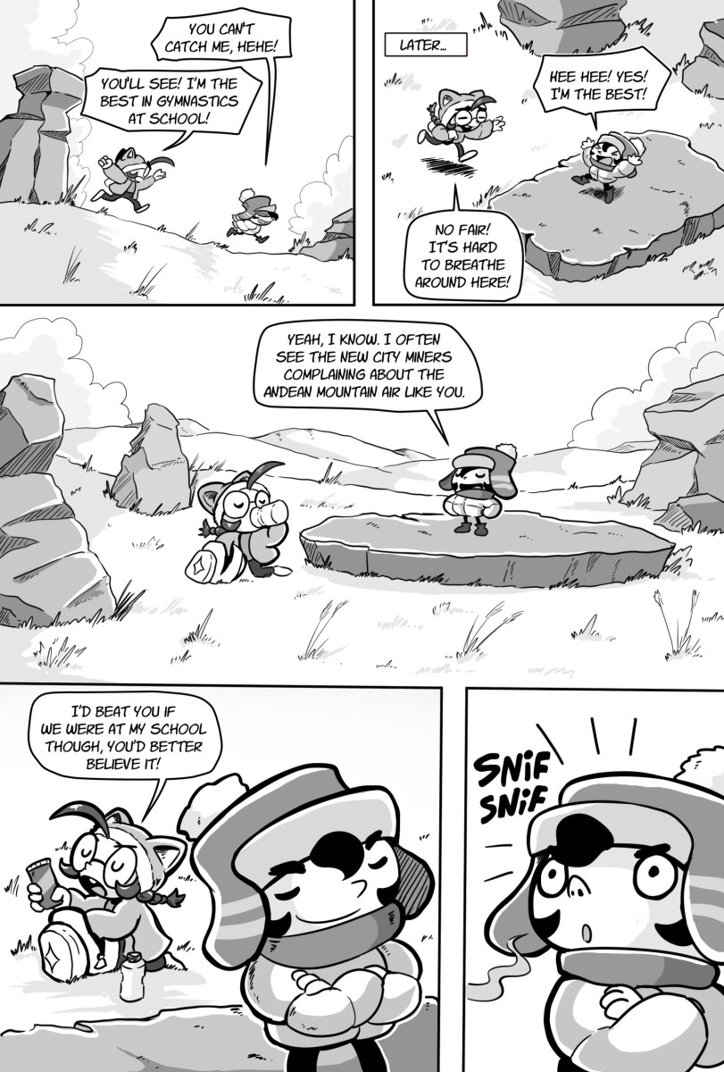 Page one of The Muki's Deal created by Rick Lazo from The Lizard Prince & Others South American Stories. Image: Iron Circus Comics.