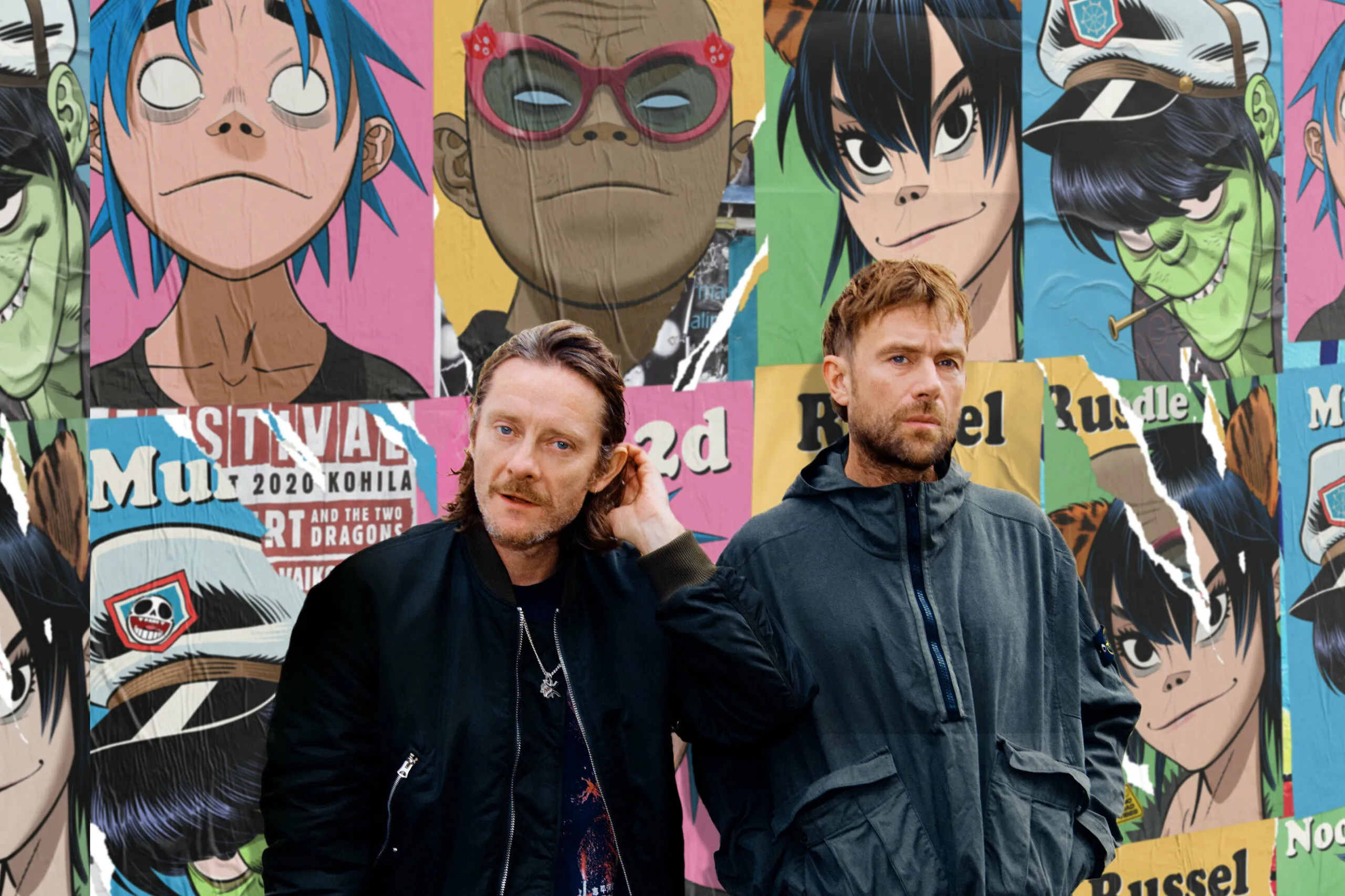 Jamie Hewlett and Damon Albarn, the true Gorillaz