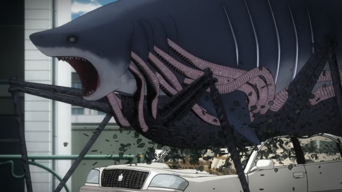 A mutated shark in 'Gyo: Tokyo Fish Attack'