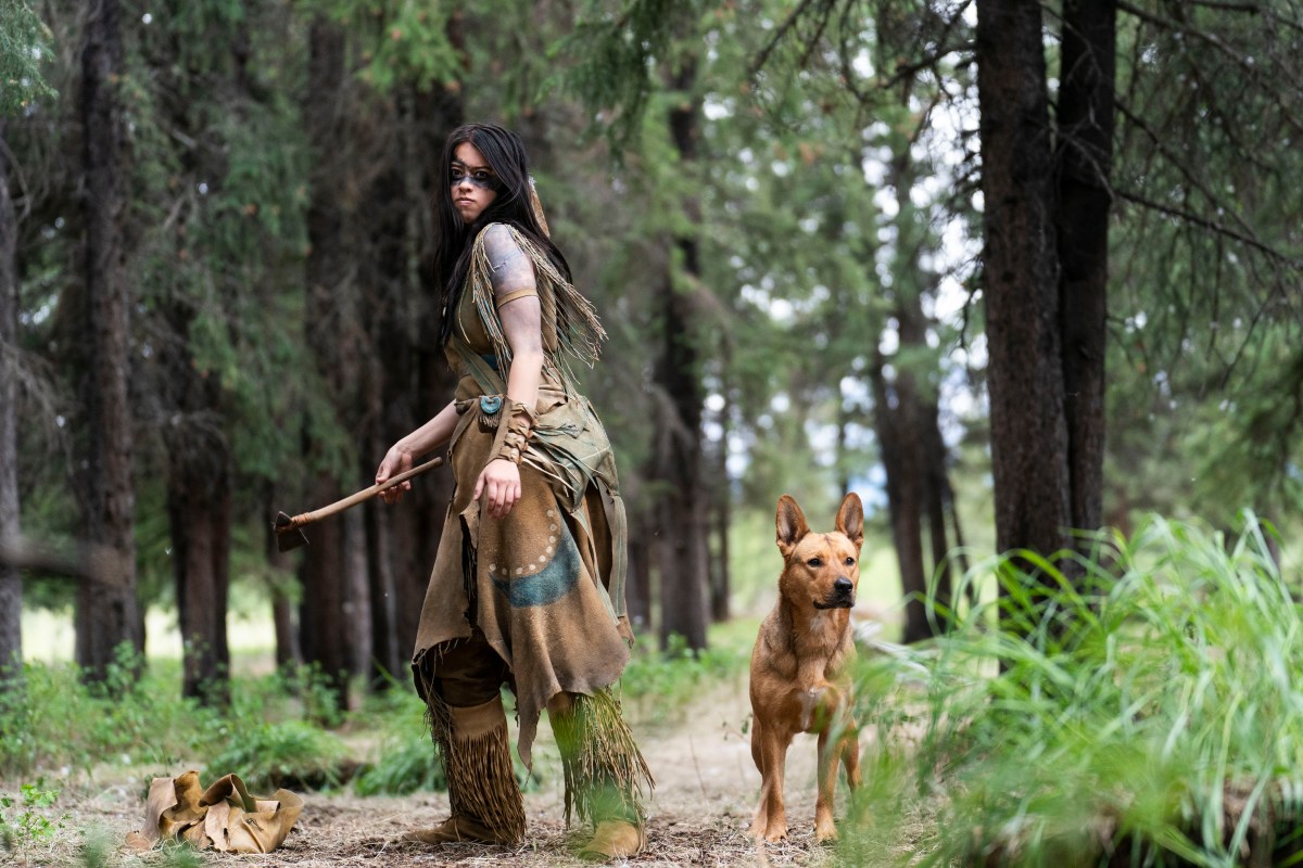 Amber Midthunder as Naru in 20th Century Studios' PREY, exclusively on Hulu.