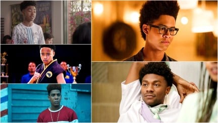 Miles Brown in Blackish, Dallas Dupree Young in Cobra Kai, Jharrel Jerome in When They See Us, Rhenzy Felz in Runaways, and Jonathan Daviss in Do Revenge