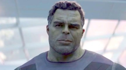 Mark Ruffalo as the smart version of the Hulk in Marvel movies.