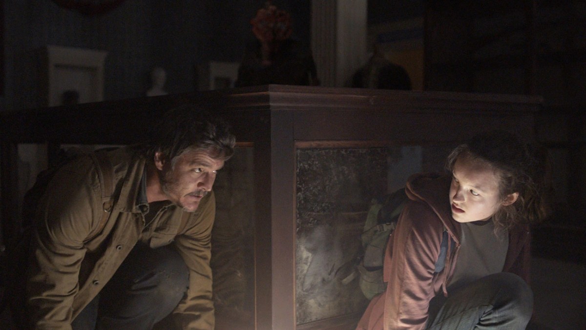 Pedro Pascal and Bella Ramsey in the Last of Us