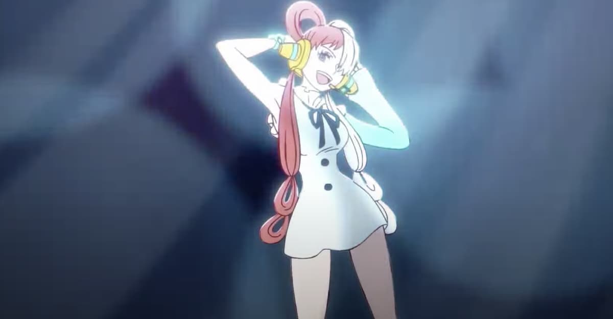 Uta dancing and singing in One Piece Film: Red