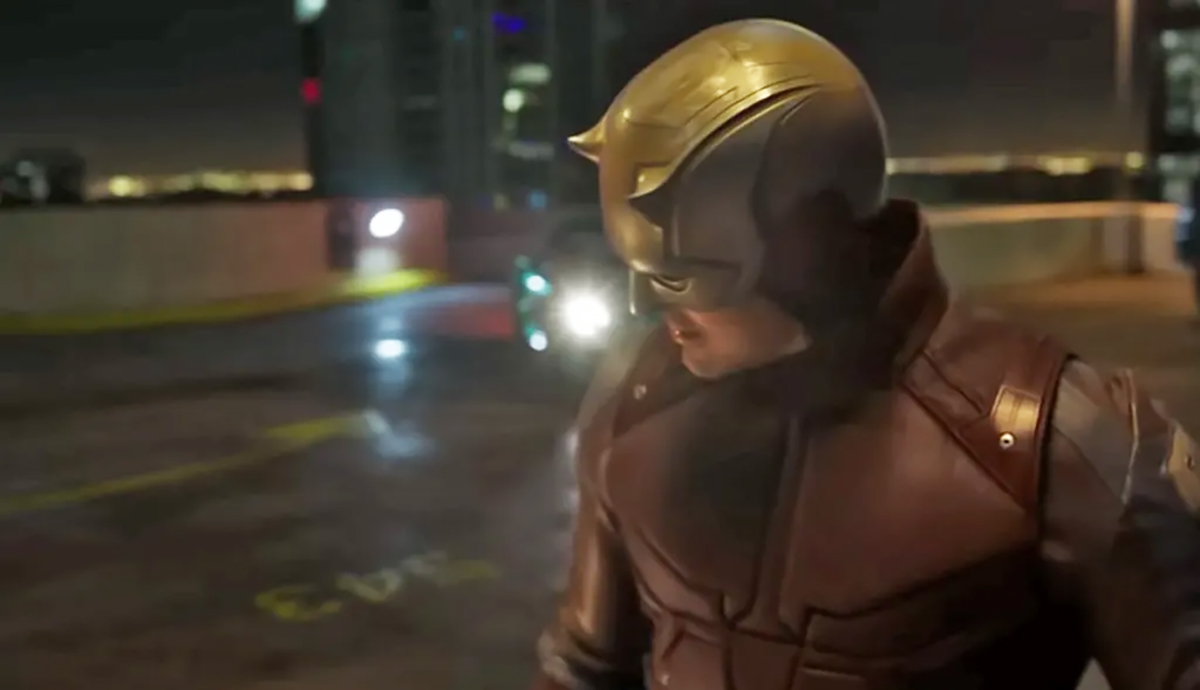 Daredevil in his yellow suit