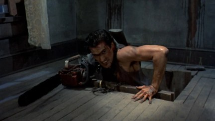 Ash crawling out in Evil Dead II