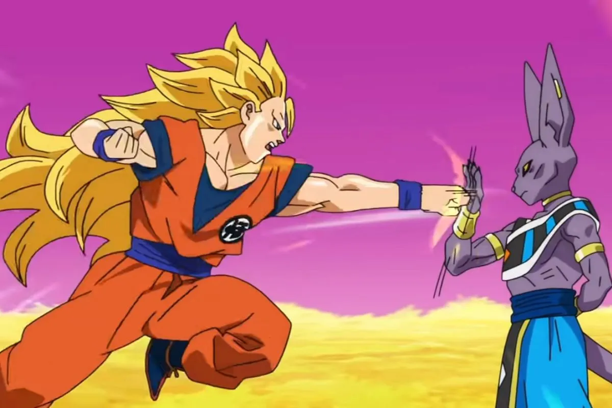 Dragon Ball Super fight AMV screencap from Phantom. Image: Funimation.