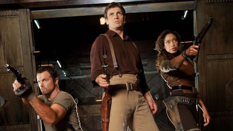 The cast of Firefly