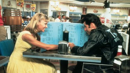 Olivia Newton-John & John Travolta in Grease. Image: Paramount Pictures.