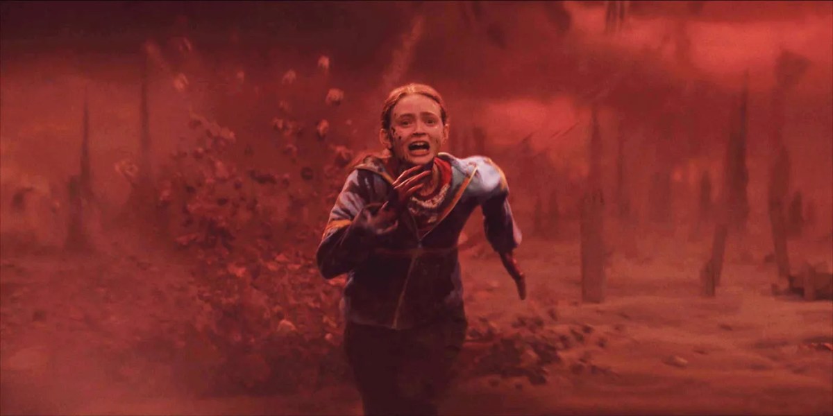 max running from vecna in Stranger Things 4