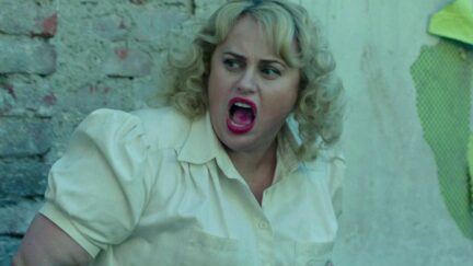 Rebel Wilson as Fräulein Rahm (an instructor of the League of German Girls in the Jungvolk camp) from Jojo Rabbit. Image: Searchlight Pictures.