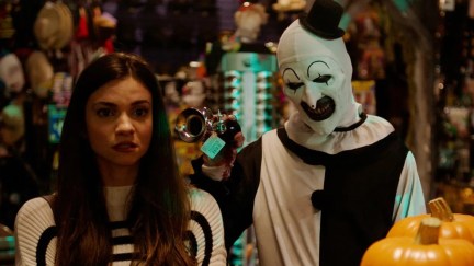 art trying to be creepy with sienna in Terrifier 2