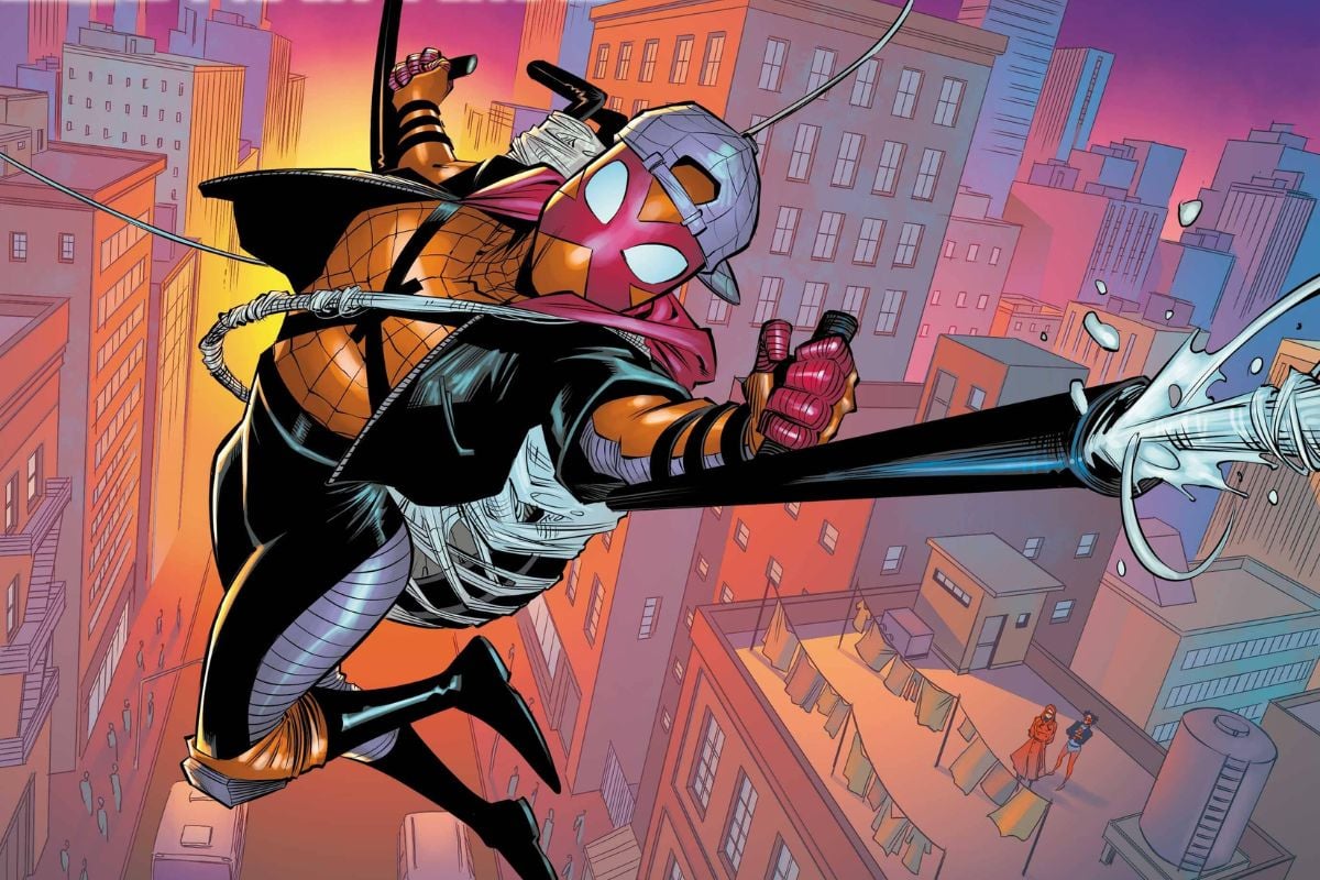 panel of of sun-spider by Jethro Morales. Image: Marvel Comics.