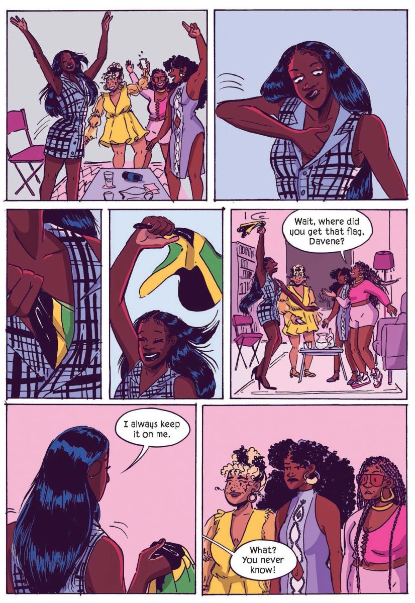 Panels showing the women dancing. Image: Chronicle Books.