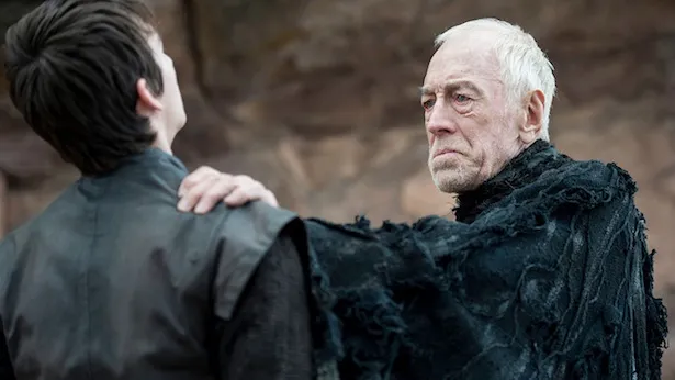 Brynden Rivers, also known as Bloodraven, teaching Bran Stark the ways of the Three Eyed Raven