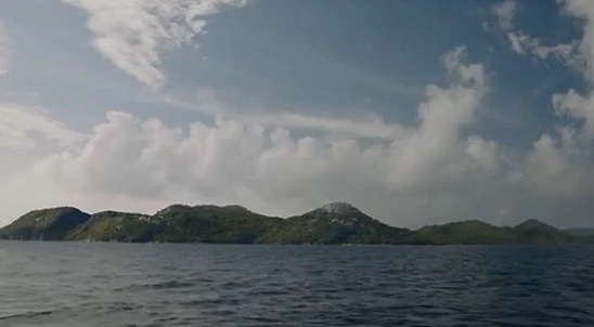 A picture of the isle of Tarth as it appeared in Game of Thrones