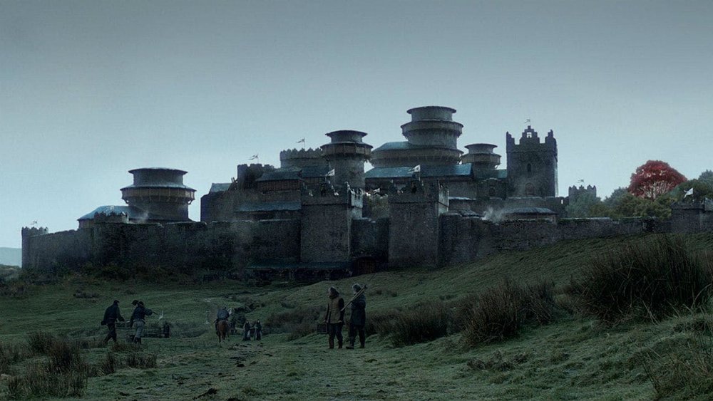 The seat of House Stark, Winterfell, as it appears in Game of Thrones