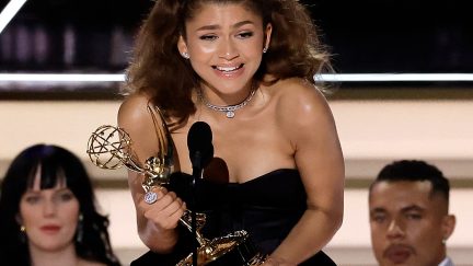 Zendaya winning an Emmy