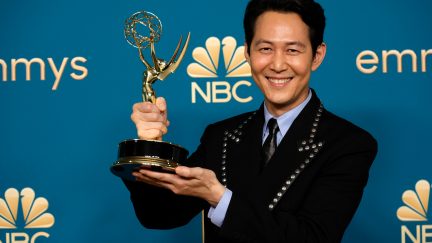 Lee Jung-Jae with his Emmy