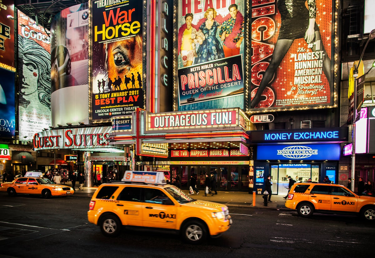 The lights and stage shows of Broadway