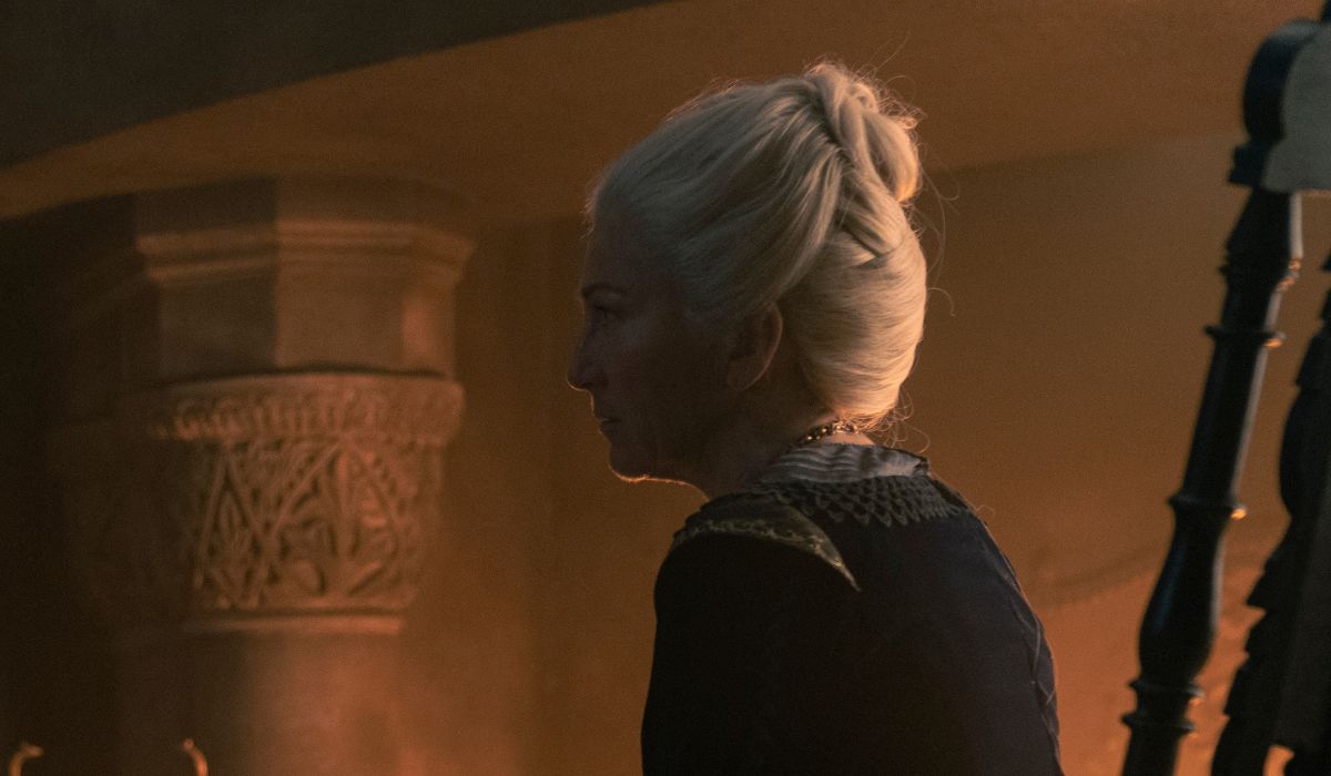 A picture of Rhaenys Targaryen on House of the Dragon