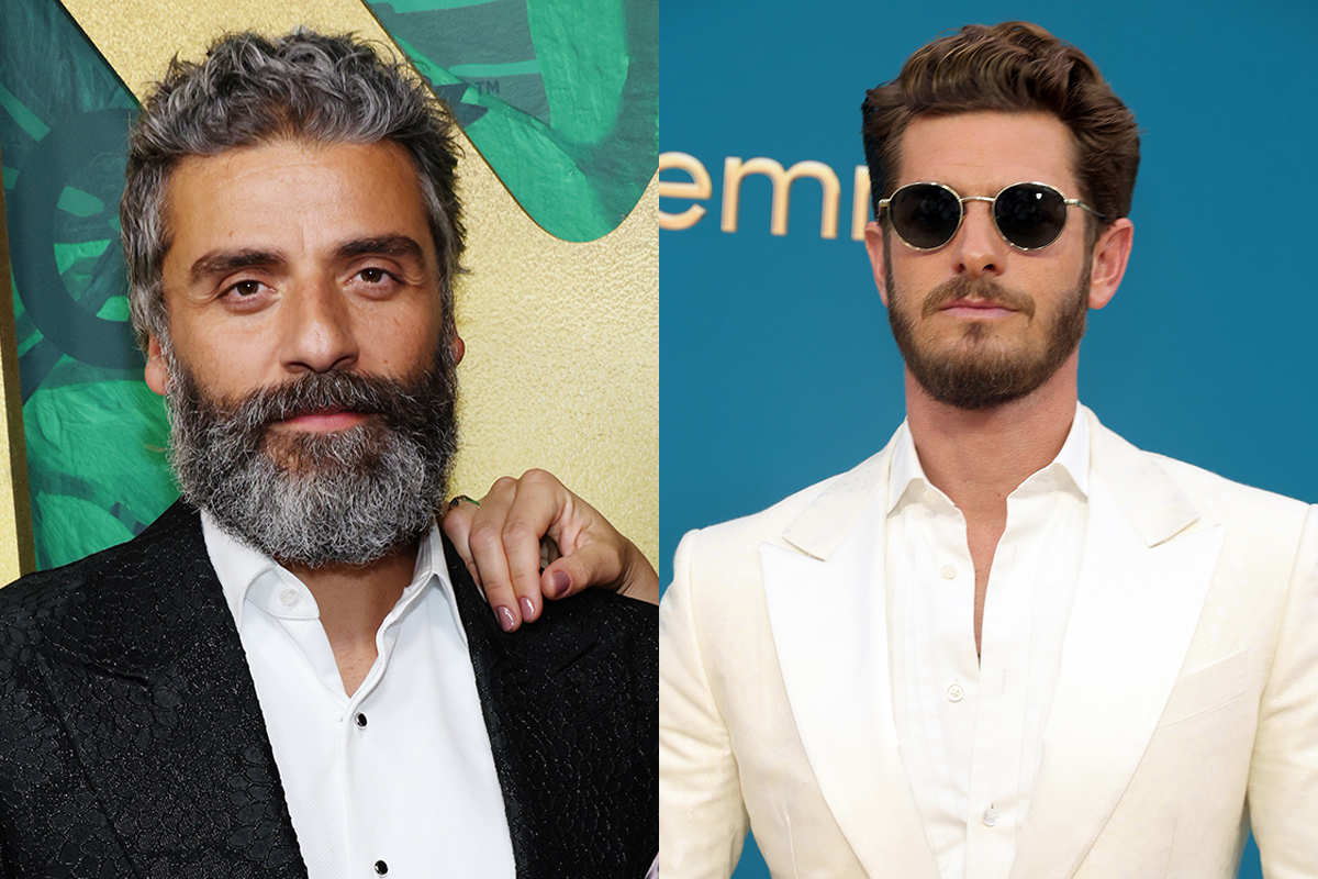 Oscar Isaac and Andrew Garfield at the Emmys
