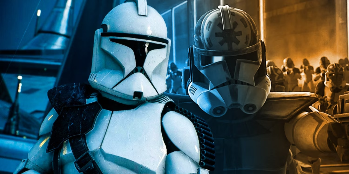 Phase 1 and Phase 2 Clone Troopers in Star Wars: The Clone Wars