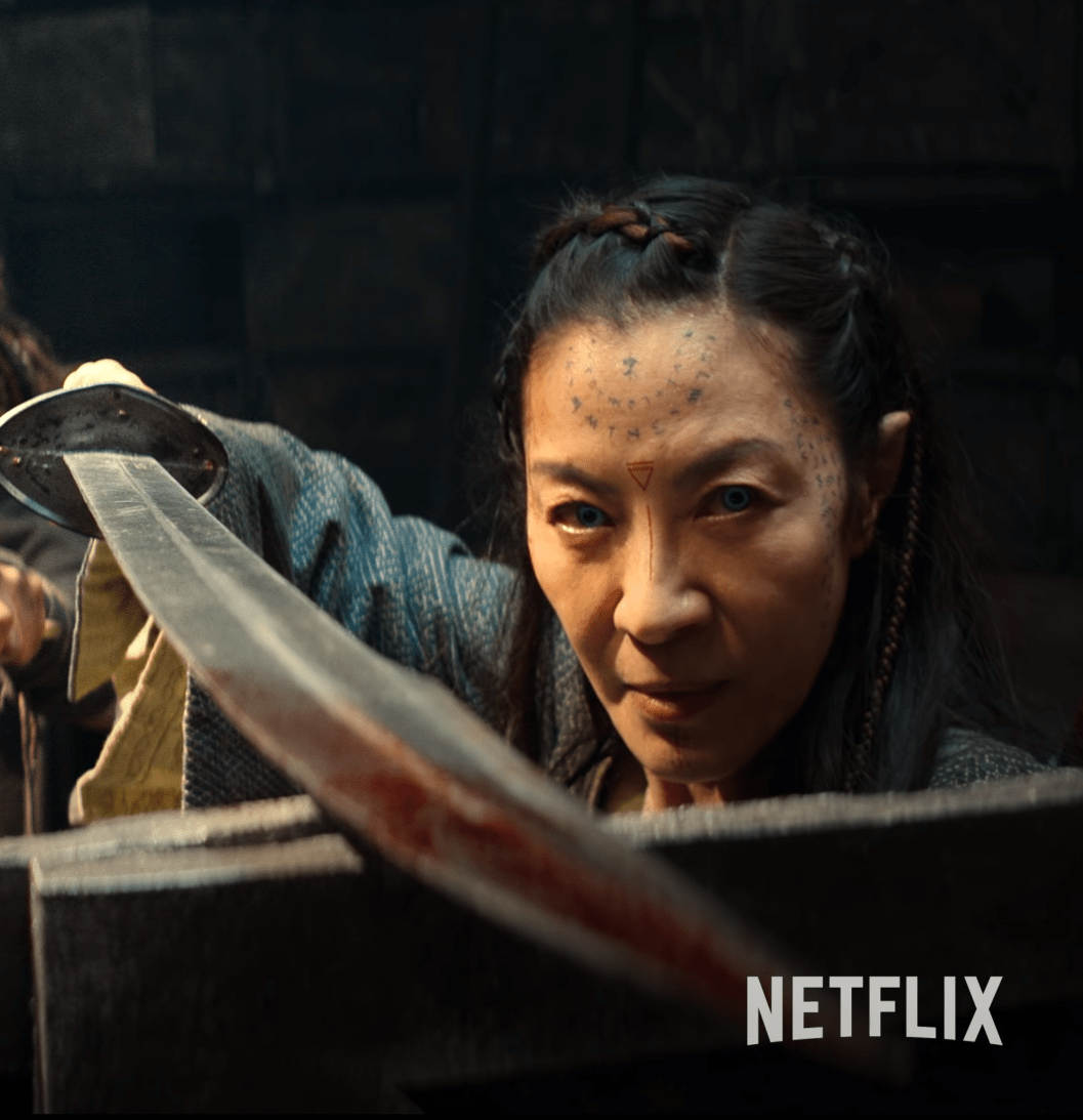 Michelle Yeoh as Scian in the Witcher: Blood Origin