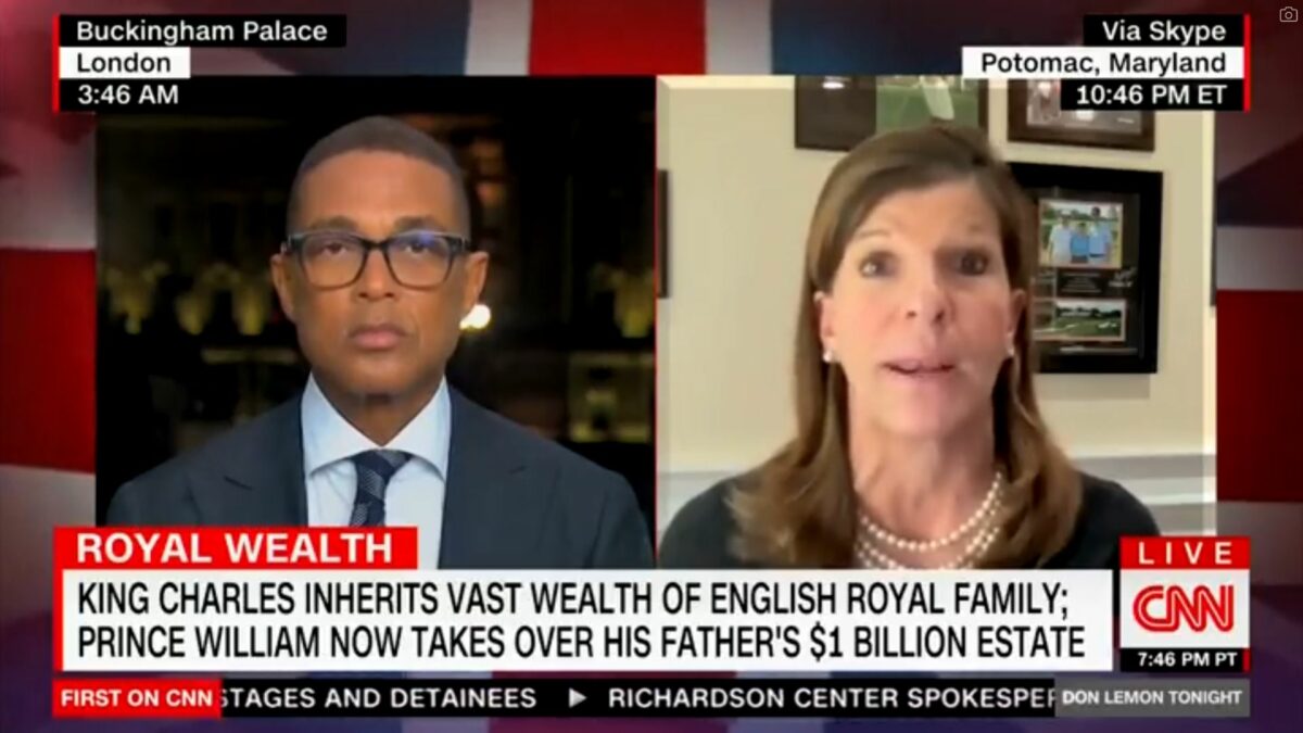 Hilary Fordwich went on Don Lemon's show during the Queen funeral. Image: CNN screencap.