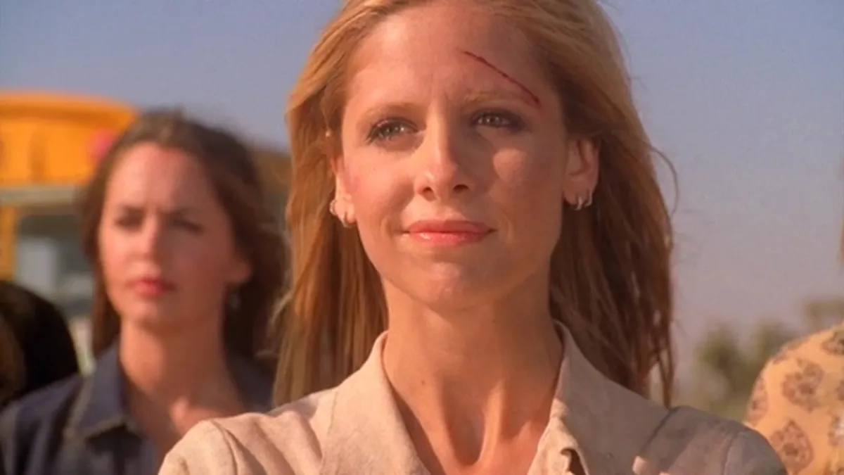 buffy smiling in the series finale 