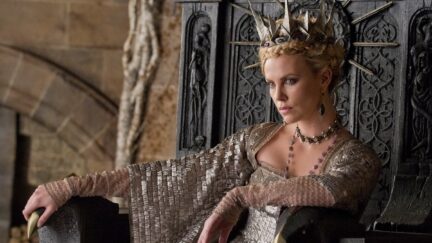 Charlize Theron as the Queen in Snow White and the Huntress