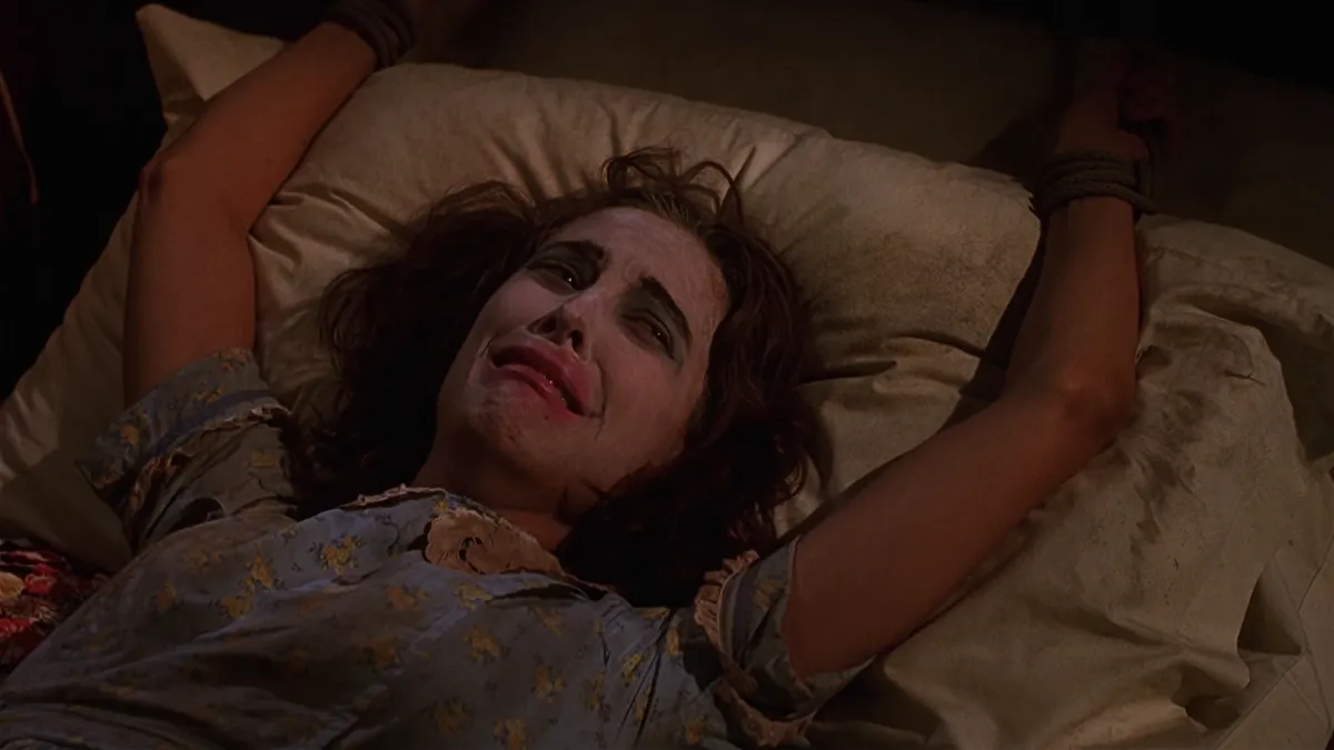 denise tied up and terrified in House of 1000 Corpses
