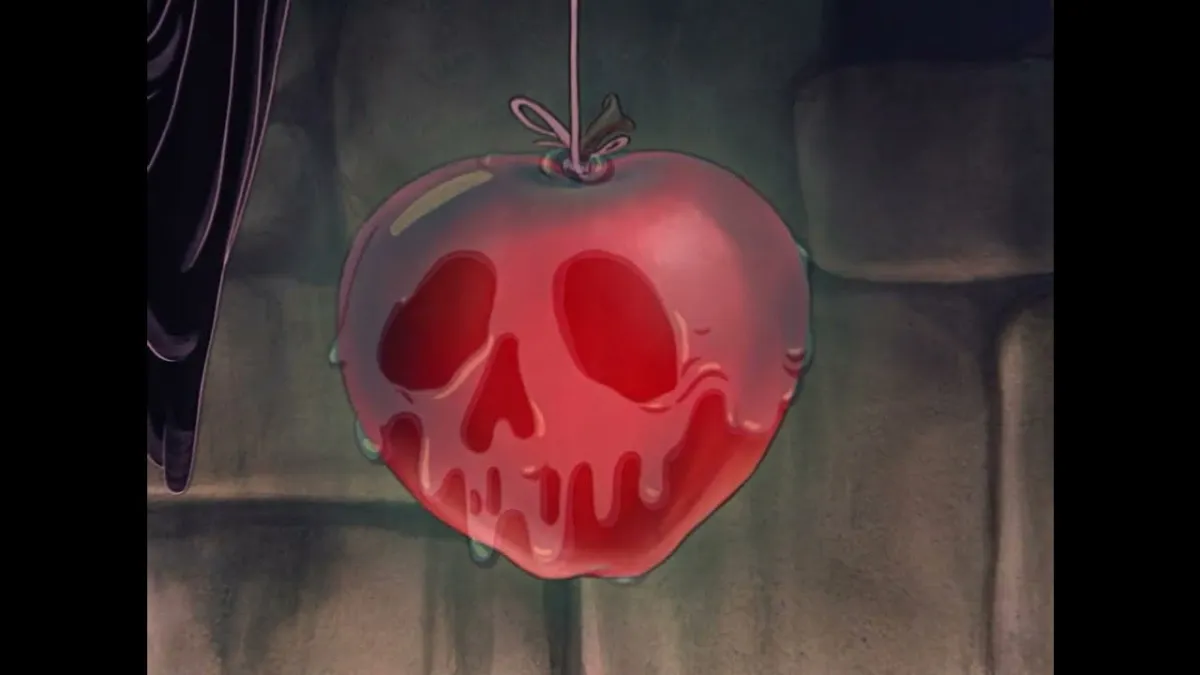 The poison apple in Disney's Snow White.