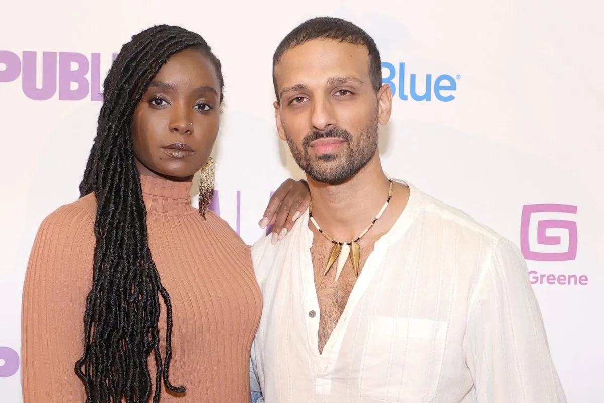 NEW YORK, NEW YORK - SEPTEMBER 20: (L-R) KiKi Layne and Ari'el Stachel attend the Public Theater's 2021 annual Gala at the Delacorte Theater in Central Park on September 20, 2021 in New York City. (Photo by Michael Loccisano/Getty Images)