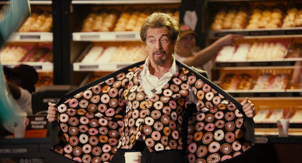 Al Pachino wearing a donut shirt in the movie Jack & Jill (which I don't recommend watching.) Image: Sony Pictures.