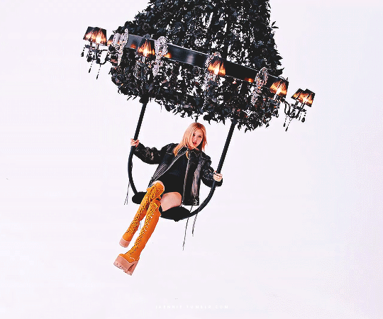 BLACKPINK Rosé swings from the chandelier in Shut Down music video