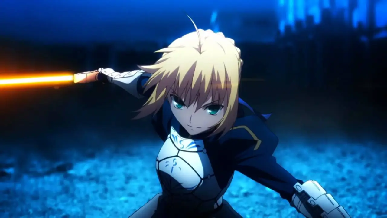 saber from fate/zero in combat