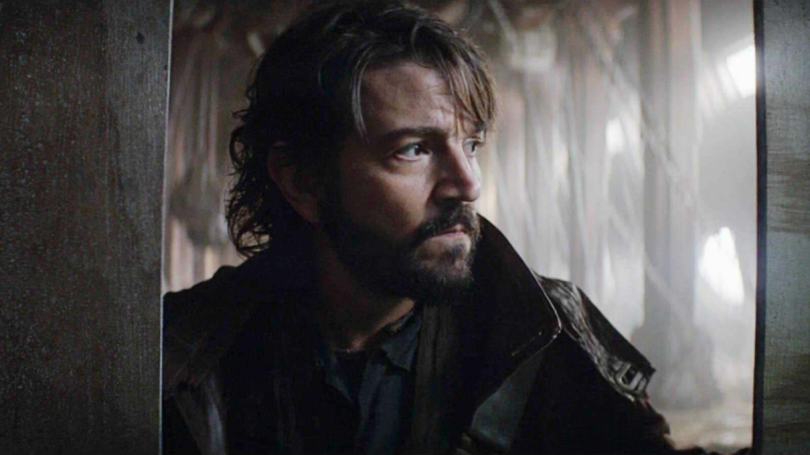 Diego Luna as Cassian Andor in the Star Wars: Rogue One prequel series Andor