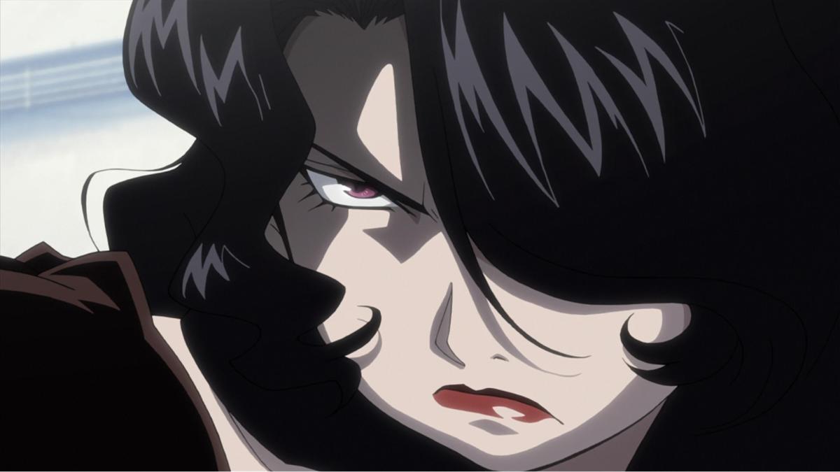 lust with an angry look on her face in FMAB