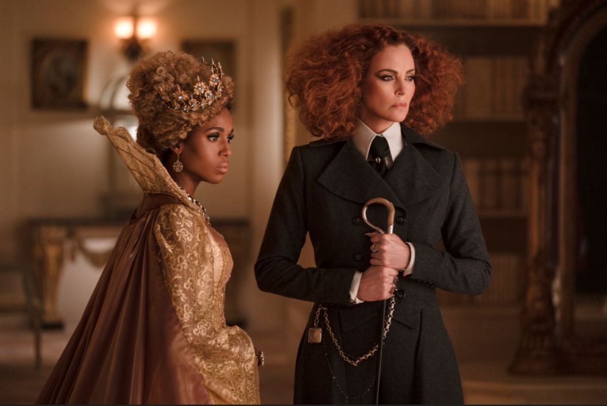 CHARLIZE THERON as LADY LESSO, KERRY WASHINGTON as PROFESSOR DOVEY