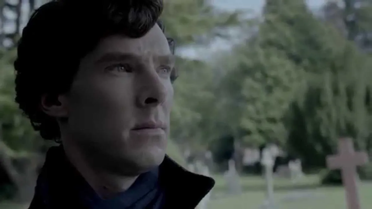 Benedict Cumberbatch as Sherlock in The Empty Hearse
