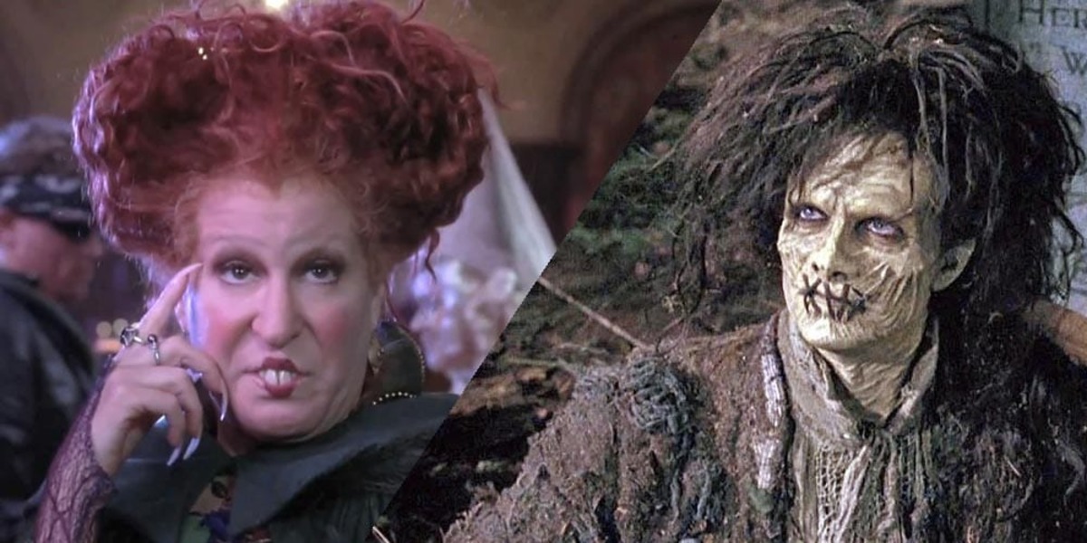 Doug Jones as Billy Butcherson and Bette Midler as Winifred in Hocus Pocus 