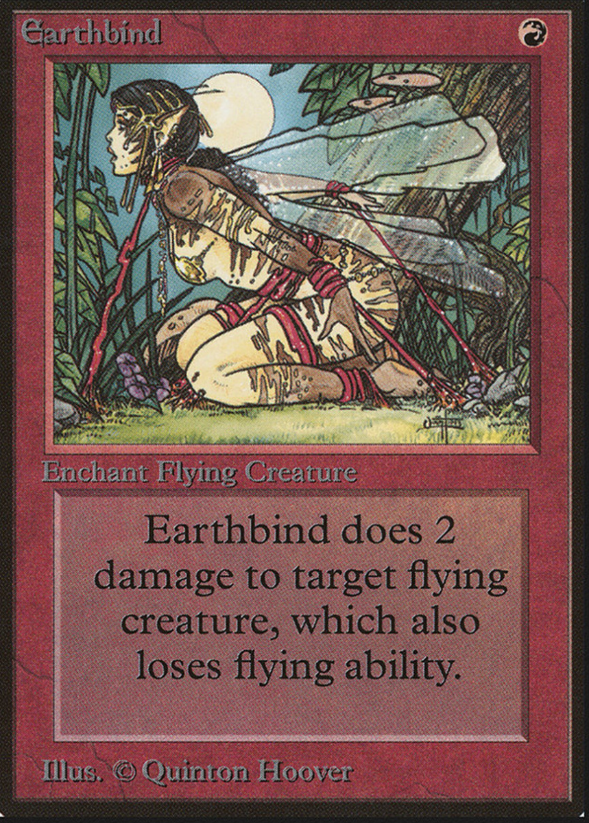 A scan of Earthbind from Magic: The Gathering