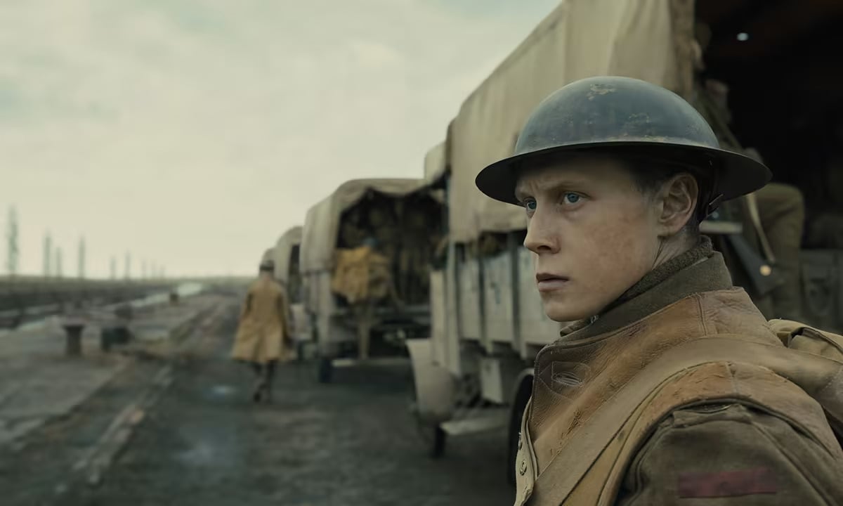 George MacKay as Will Schofield in 1917