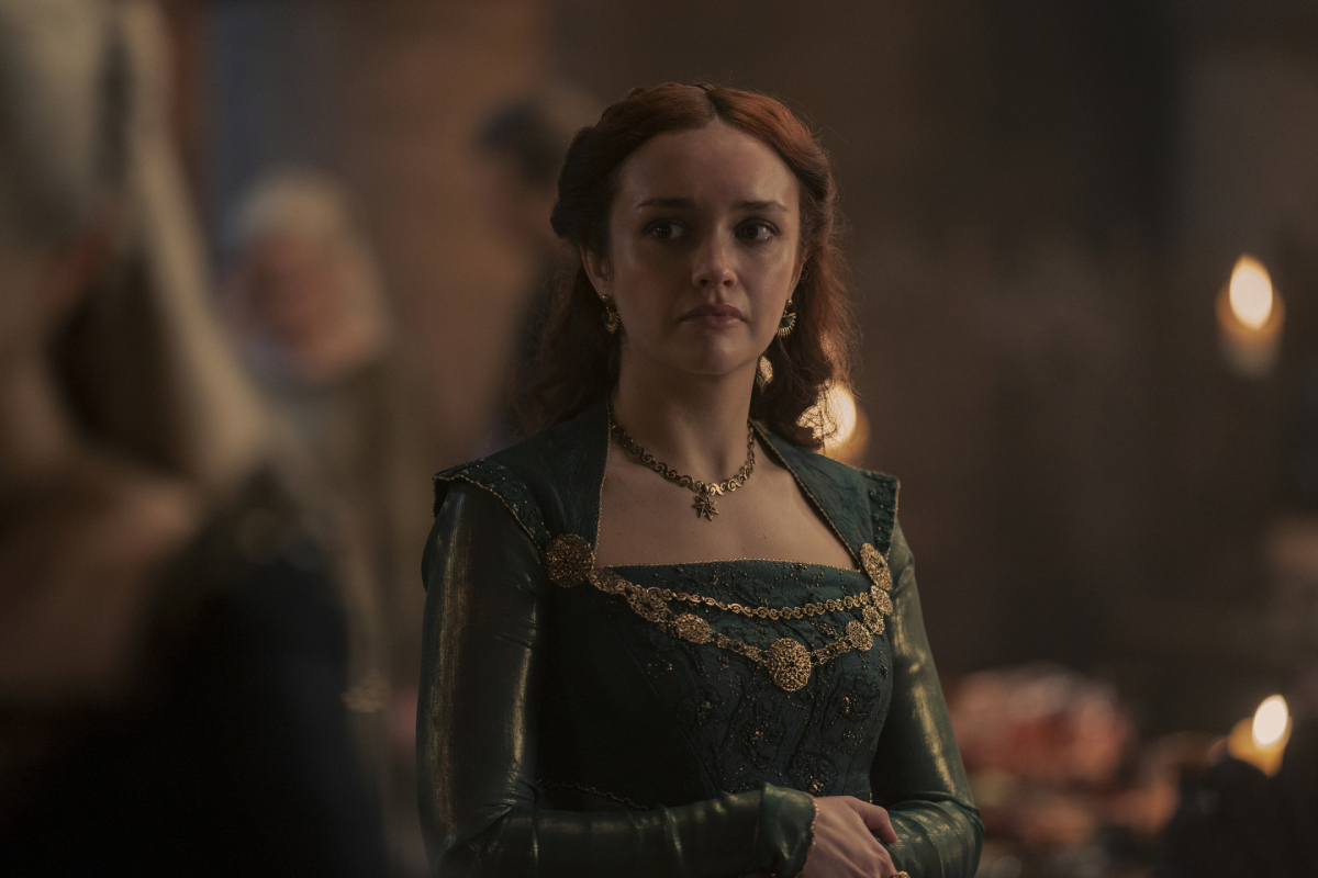 A picture of Olivia Cooke as Alicent Hightower in Episode 8 of House of the Dragon