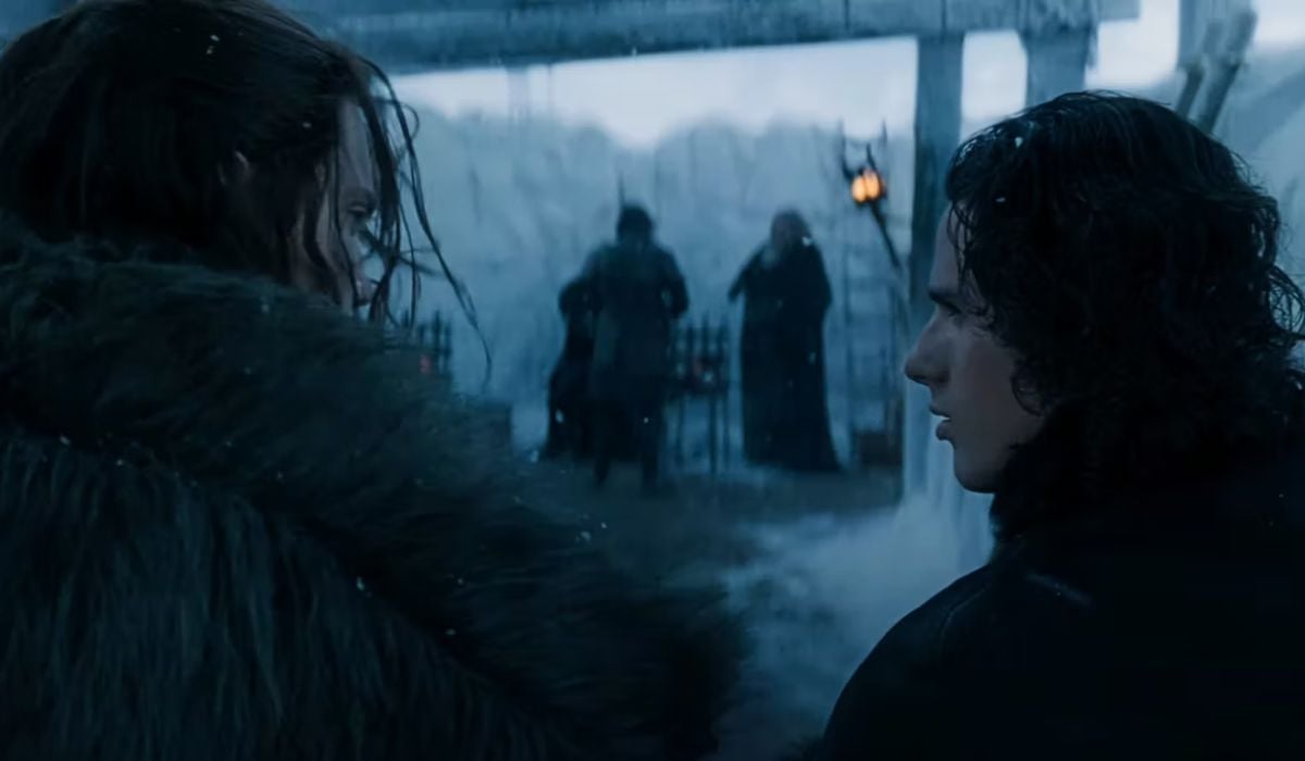 A very first glimpse to Cregan Stark, Lord of Winterfell, talking to Jacaerys Velaryon in the Team Black trailer for House of the Dragon