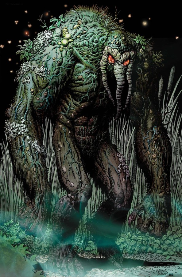 Man-Thing, a giant green monster from Marvel Comics.
