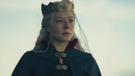Rhaenyra Targaryen and her crown in 'House of the Dragon'